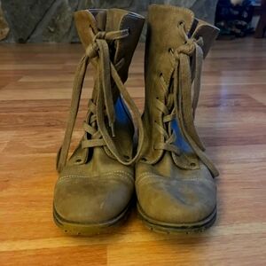 JustFab strap up boots